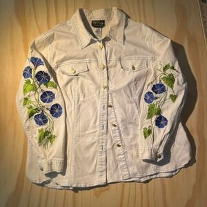 Bob Mackie embroidered shirt